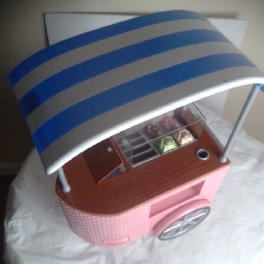 VITANGE OUR GENERATION Kids Ice Cream Cart Playset - Pink and Blue - Picture 8 of 8